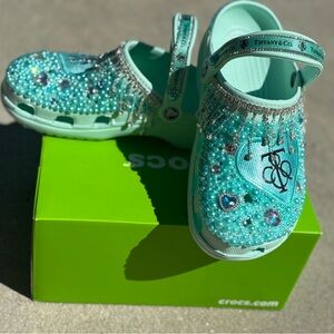 CROCS Turquoise Bling